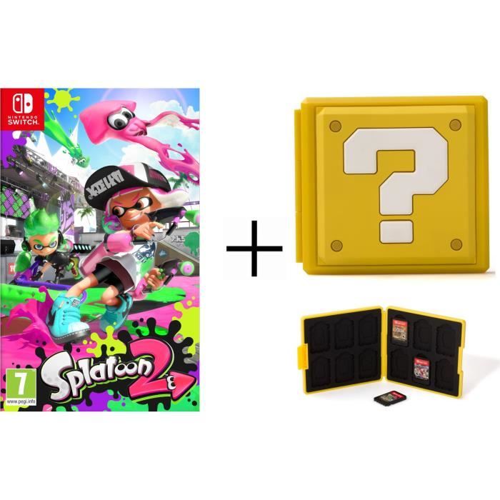 Splatoon 2 Jeu + Boîtier pour jeux Switch - Question Block Jaune
