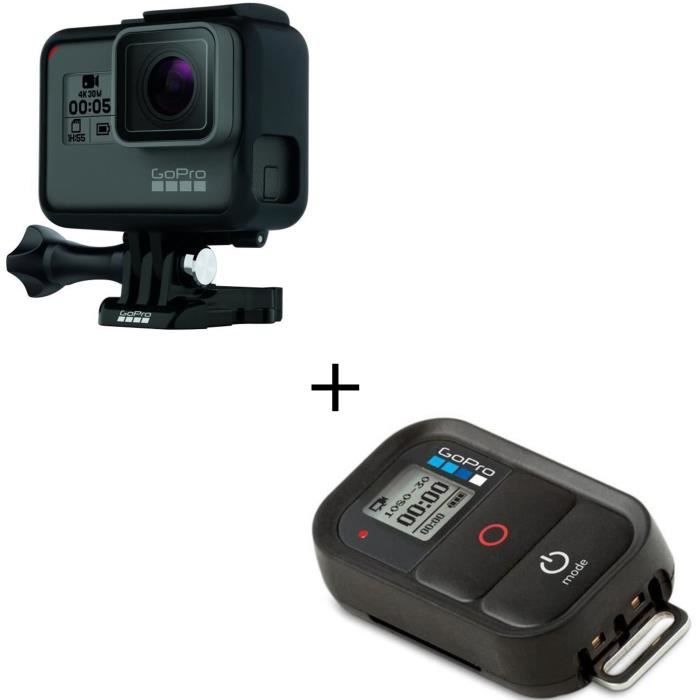 GOPRO HERO 5 Black Caméra de sport + GOPRO SMART REMOTE Télécommande