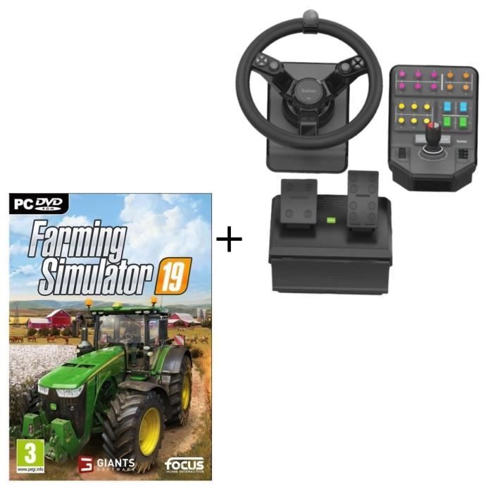 SAITEK BY LOGITECH Farming Simulator Controller + Farming Simulator 19 Jeu PC