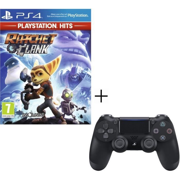 Pack Playstation : Manette PS4 + Voucher Fortnite + Ratchet & Clank PS Hits Jeu PS4