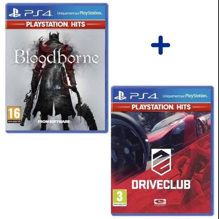 Pack 2 Jeux PS4 PlayStation Hits : The Last of Us Remastered + DriveClub