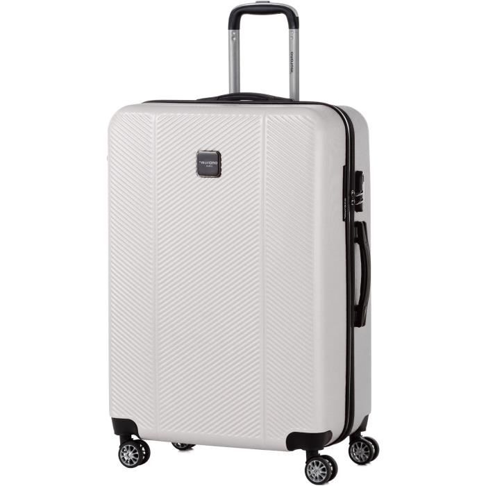 MURANO Valise long séjour taille L 75cm avec 8 roues Ivoire