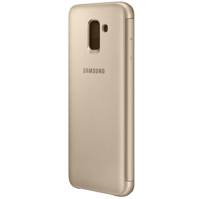 Samsung Etui Flip Wallet J6 - Or
