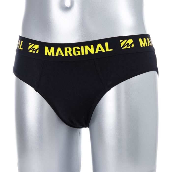 MARGINAL Boxer Homme Uni - Jaune