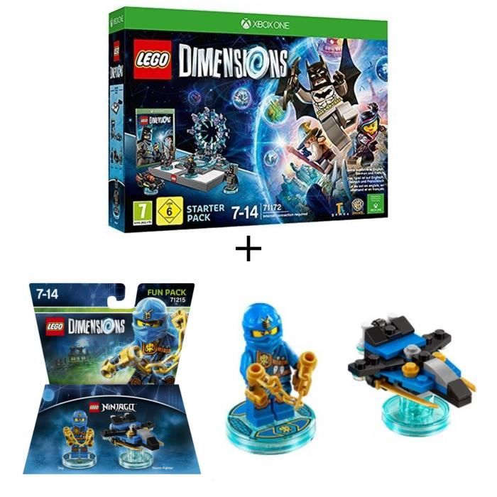 Pack LEGO: Starter Pack Xbox One LEGO Dimension + Figurine LEGO Dimensions: Jay Ninjago