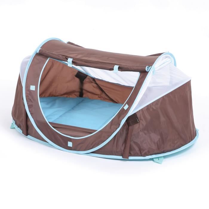 LUDI Tente Lit Nomade Pop-Up Chocolat