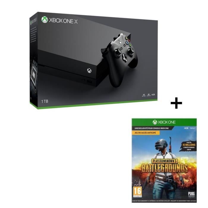Pack Xbox One X 1 To Edition standard + PLAYERUNKNOWN'S BATTLEGROUNDS