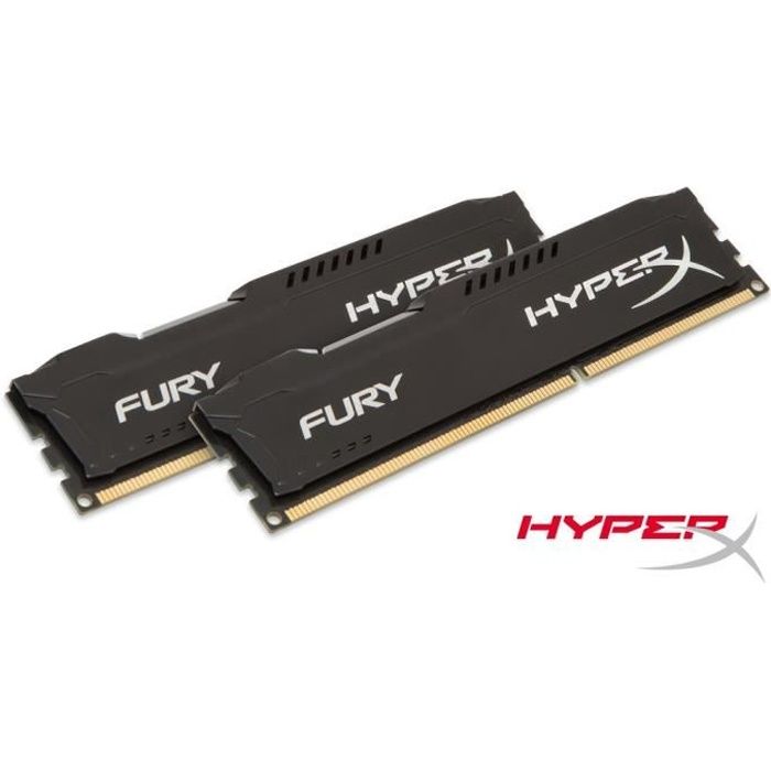 HyperX FURY Black 8Go DDR3 160 HX316C10FBK28