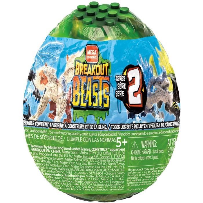 MEGA CONSTRUX - Breakout Beasts - Créature Articulée - Modèle Aléatoire - 5 ans et +