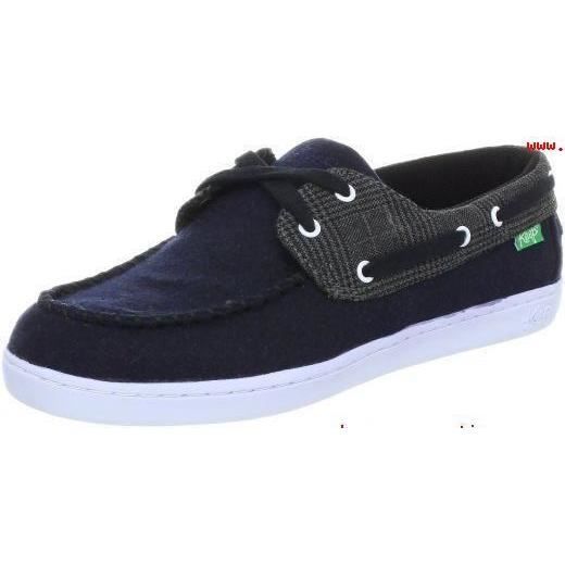KEEP Chaussures Bateaux Benten Urquhart Plaid - Mixte - Bleu et Gris