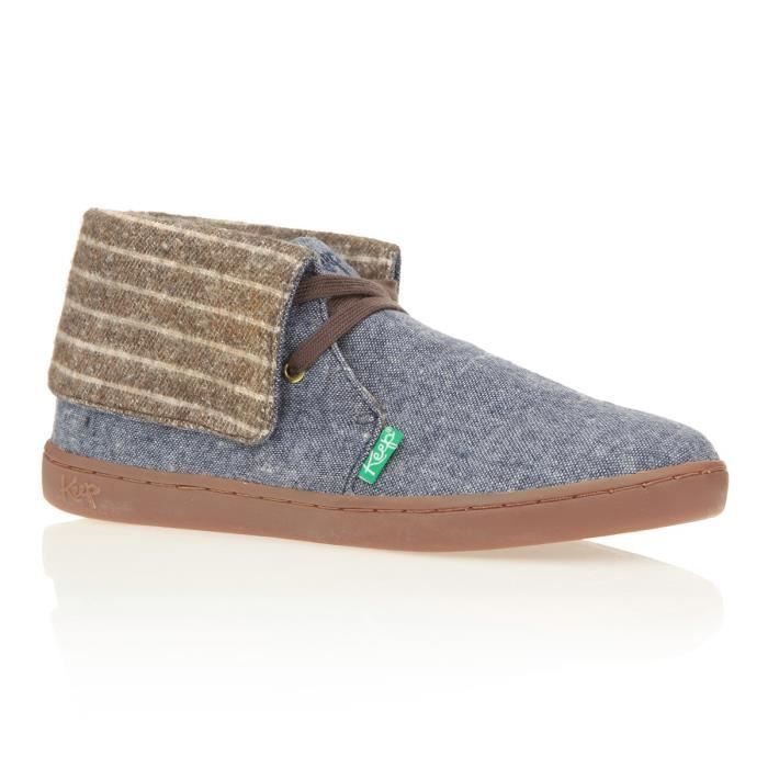 KEEP Baskets Montantes Nuss Chambray - Homme - Bleu