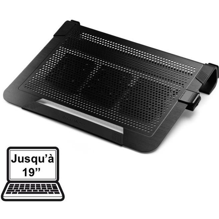 Cooler Master Notepal U3 Plus Ventilateur dordinateur portable 80 mm noir