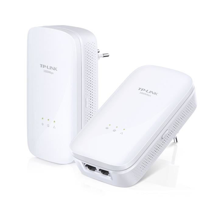 TP-Link Kit de démarrage Powerline Gigabit Passthrough à 2 ports AV1000