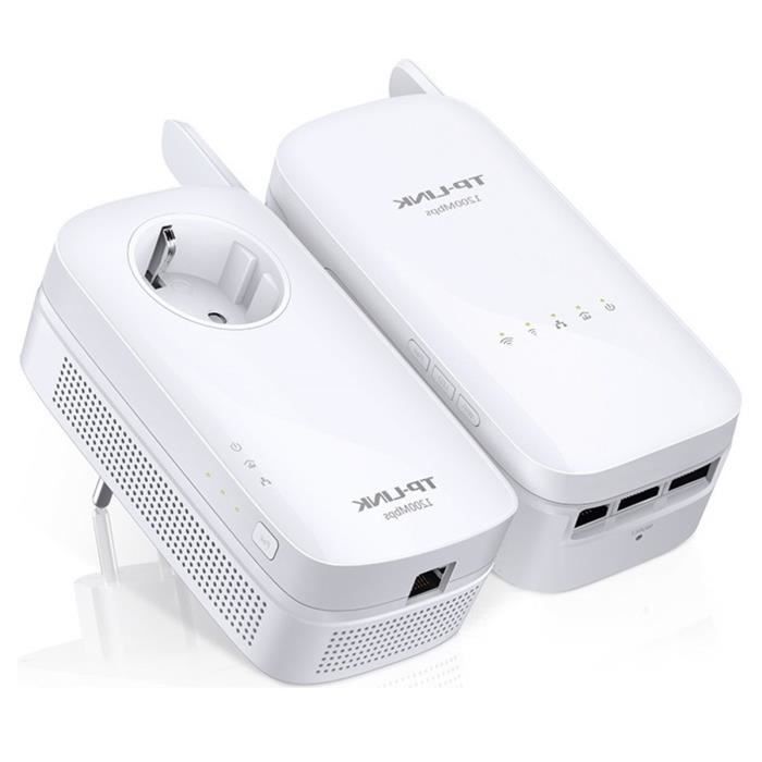 TP-LINK Kit d'adaptateurs CPL AV1200 WiFi double b