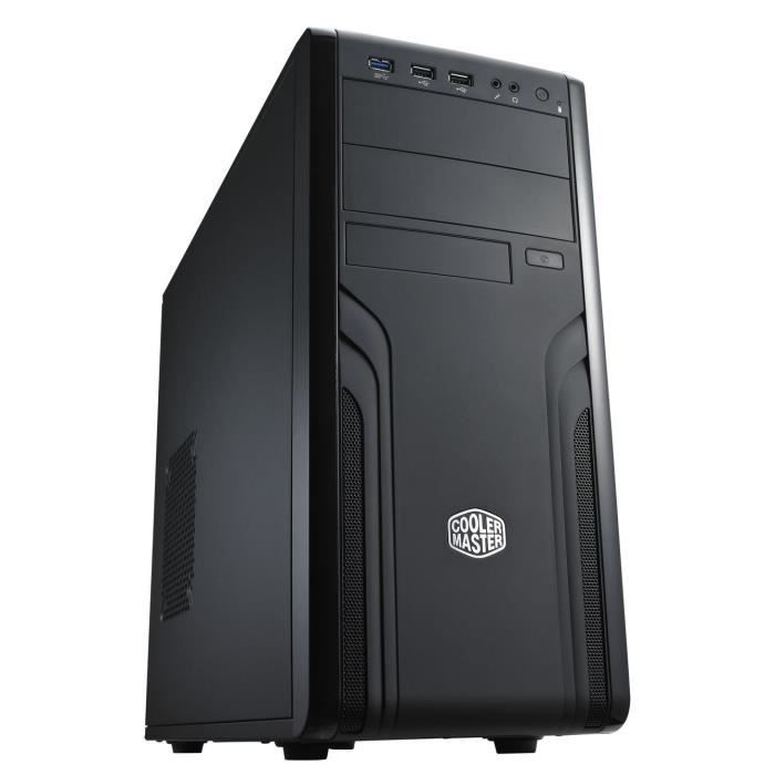 COOLER MASTER Boitier PC Force 500 - Moyen Tour - ATX - USB / Audio - Noir