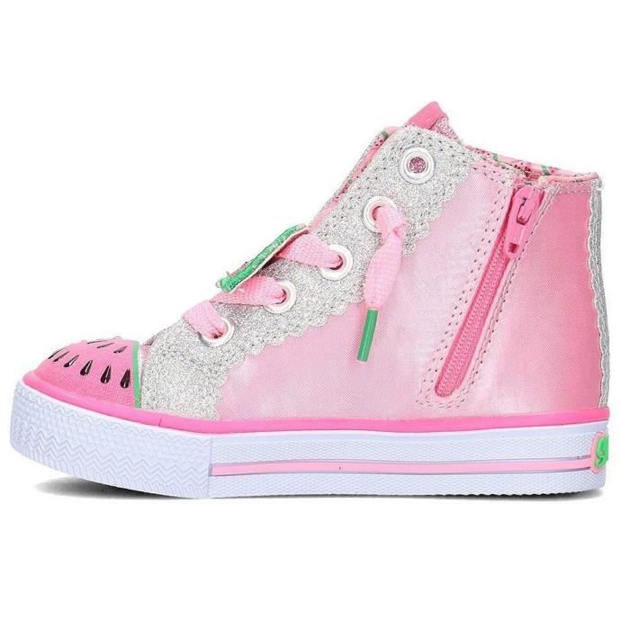 SKECHERS Baskets Shuffles Patch Party - Bébé Fille - Rose