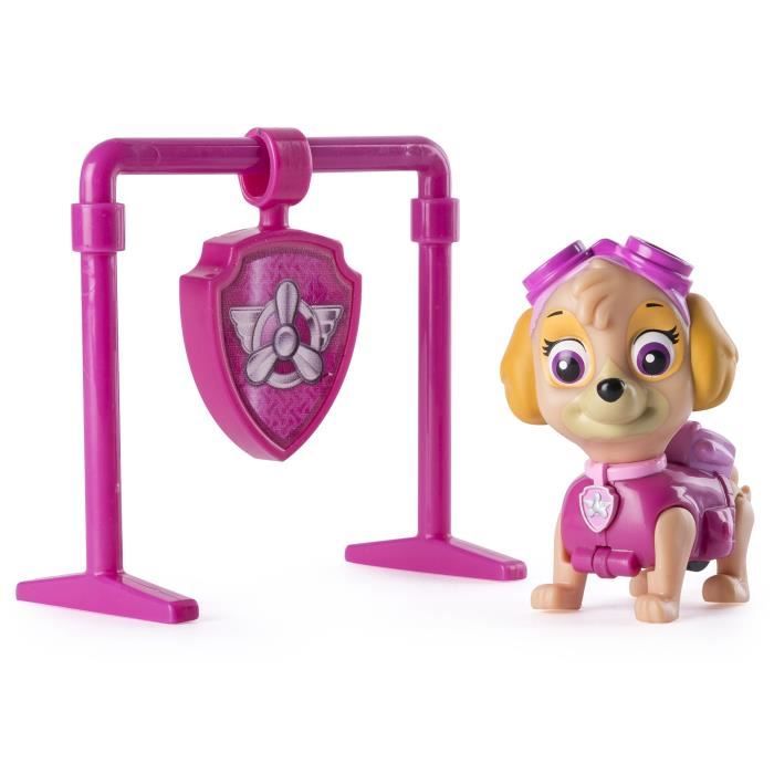 PAT PATROUILLE Figurine Skye + Portique