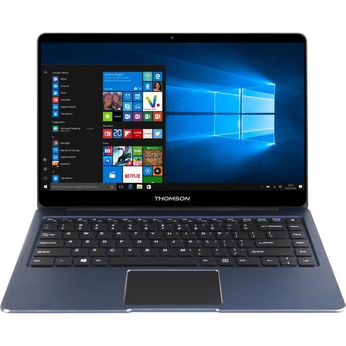 Ordinateur Ultrabook - THOMSON NEOX14C-4BL32 - 14,1 pouces FHD - RAM 4Go - Stockage 32Go - Windows 10