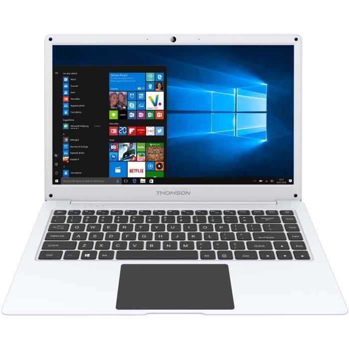 THOMSON PC portable NEO14C - 14,1'' Full HD 1920x1080 - 4Go RAM - Intel® Celeron™ - 64Go eMMC - Windows 10 - Argenté