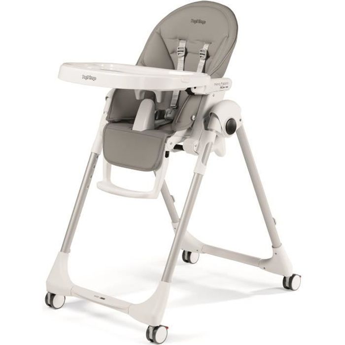 PEG PEREGO Chaise Haute Zero3 - Coloris Gris Clair