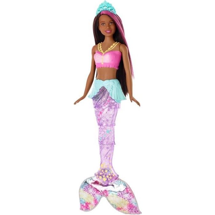 barbie sirene arc en ciel leclerc