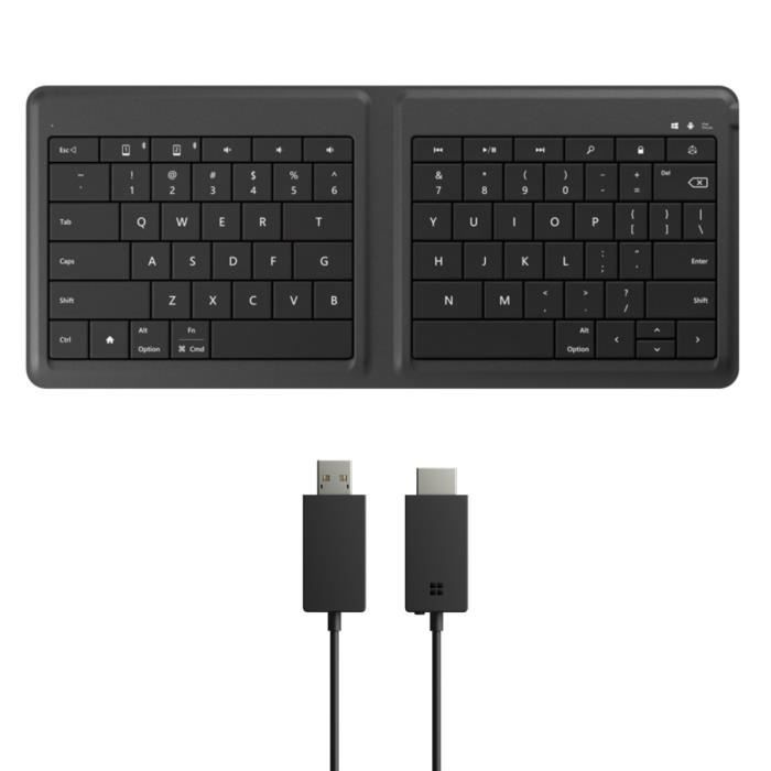 Microsoft clavier Universal Foldable Keyboard + Wireless Display Adaptor