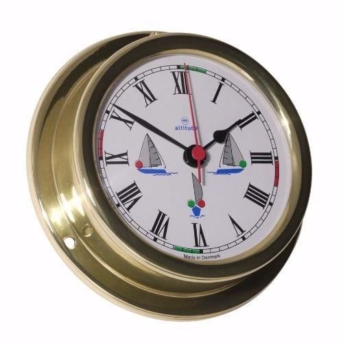 ALTITUDE Horloge marine avec feux de navigation - Laiton - ø 127 mm