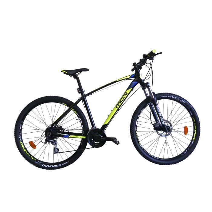 MGR Vélo VTT Cap - Homme - Noir, jaune et bleu