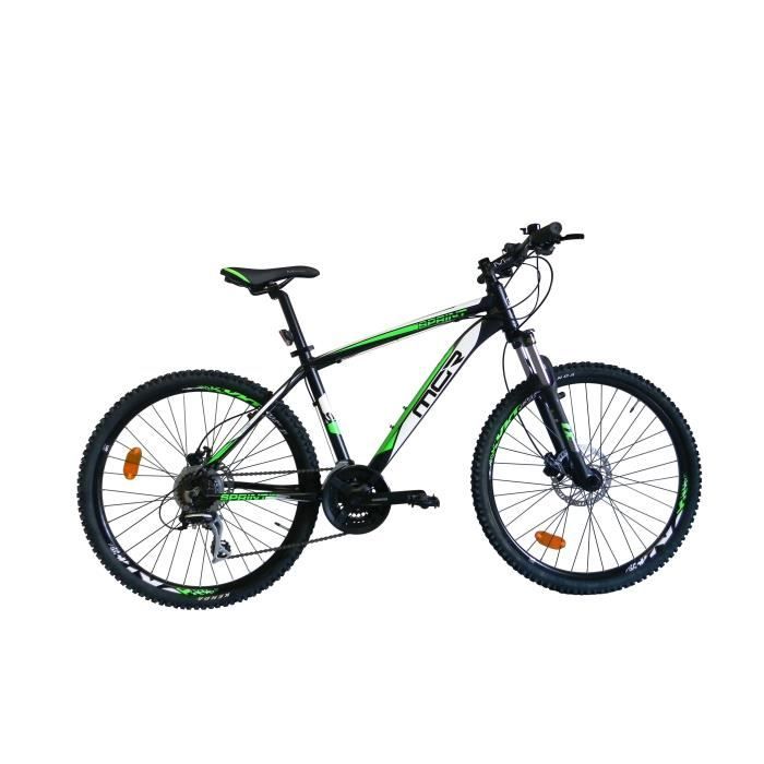 MGR Vélo VTT Sprint - Homme -Noir et vert