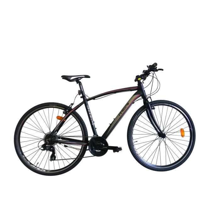 MGR Vélo VTC Broklyn - Homme - Noir et rouge