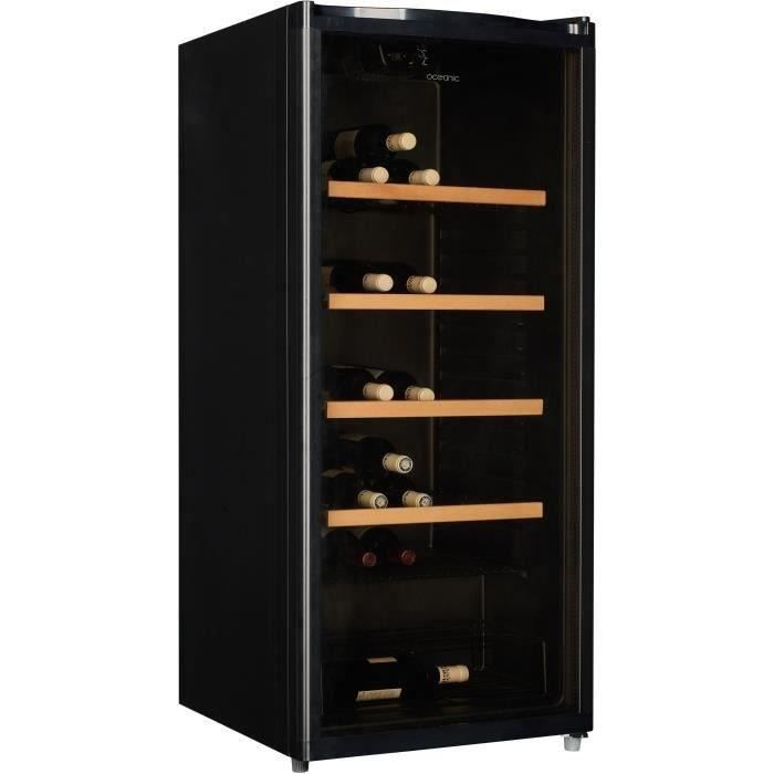 OCEANIC OCEACWC89LED Cave à vin de service - 89 bouteilles - Pose libre - Classe B - L 55 x H 122,5 cm