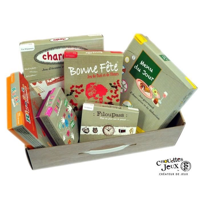 CHOUETTES JEUX Mallette de 6 jeux