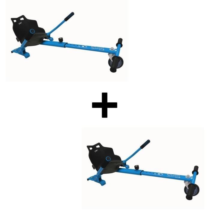 Pack TAAGWAY de 2 Kit Kart Universel Pour Gyropode Bleu - Hoverkart