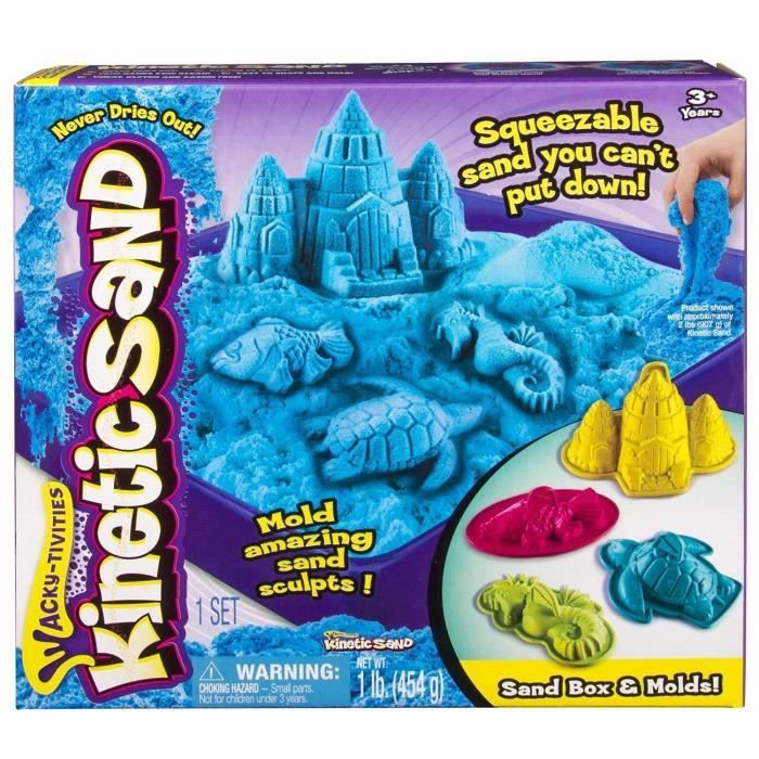 KINETIC SAND Coffret Château de Sable Bleu