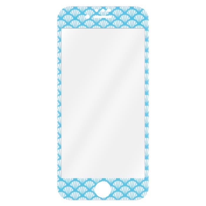 T'nB TGIPH8BL Protection verre trempé + accessoires Transparent/Bords bleu