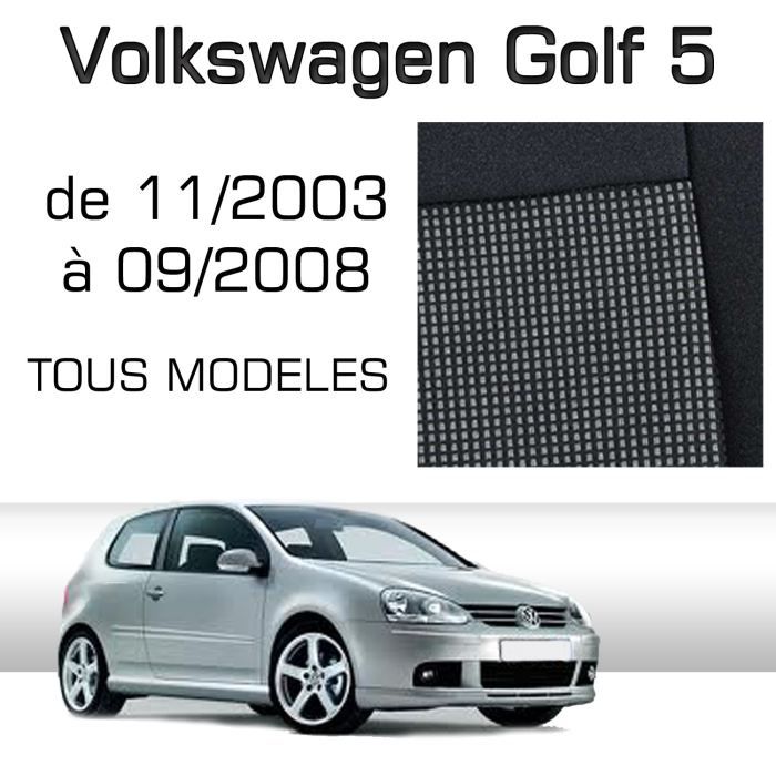 Housse sur mesure Golf 5 de 11/03 à 09/08