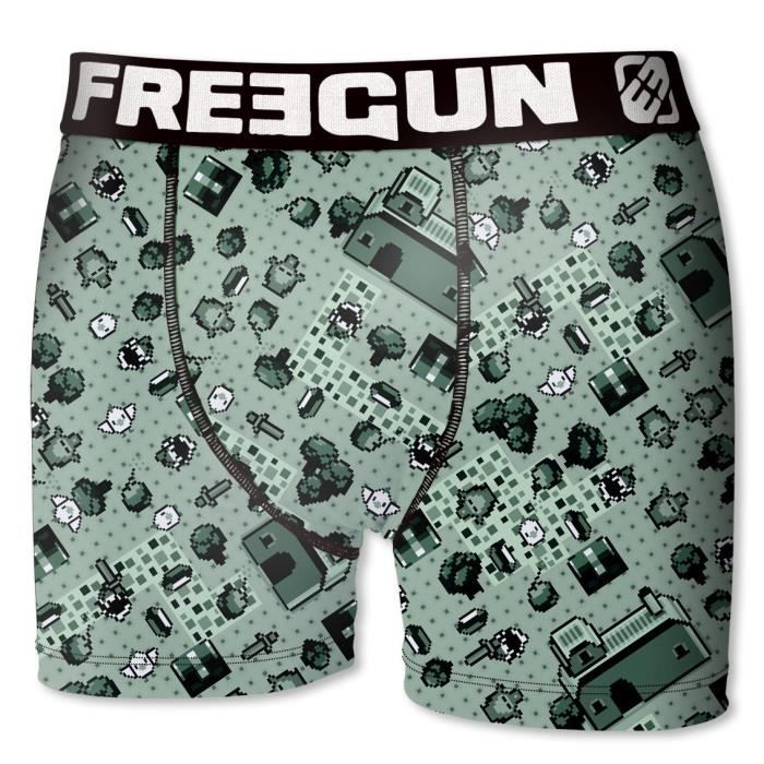FREEGUN Boxer Garçon Lin - Vert