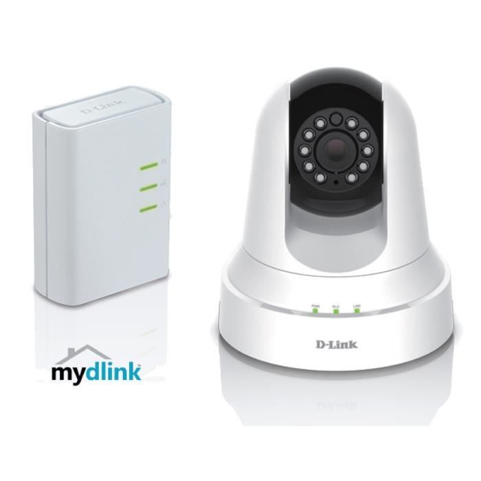 D-Link Caméra IP HD CPL jour/nuit connectée DCS604