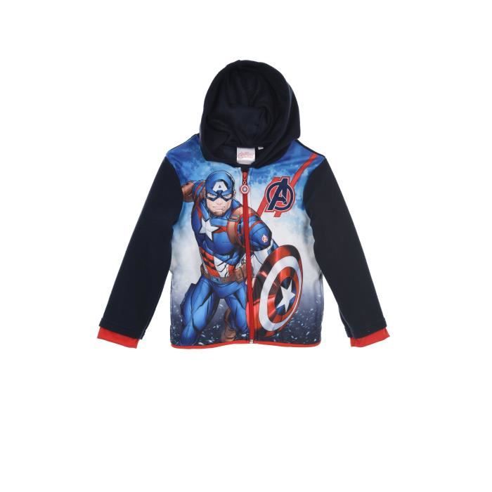 AVENGERS CLASSIC Veste Polaire Bleu Marine Enfant Garçon