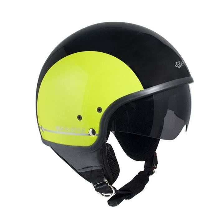 SKAP Casque jet Slim Bico - Noir et jaune