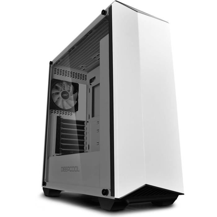 DEEPCOOL - EARLKASE RGB Blanc - Boitier PC sans alimentation - Moyen tour Format ATX - DP-ATX-ERLKWH-GLSRGB