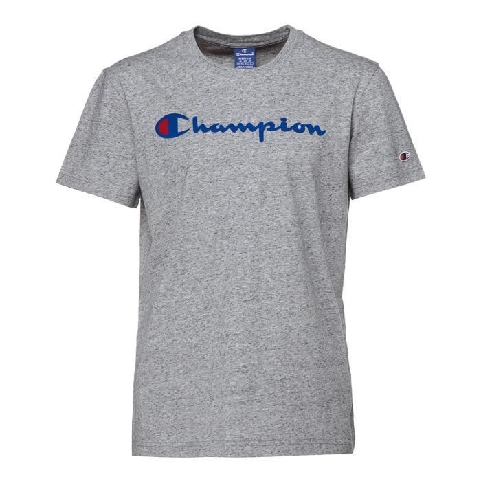 CHAMPION T-shirt manches courtes - Homme - Gris chiné