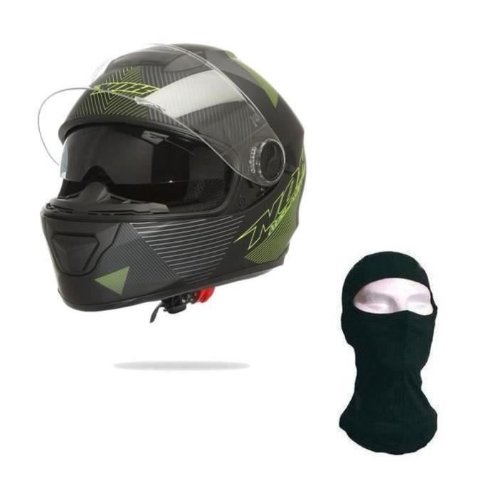 NOX N301 Casque Intégral Fluoline Mat + Cagoule