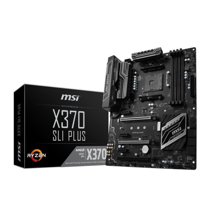MSI Carte mère X370 SLI PLUS - Socket AM4 - DDR4 - 3200+ (OC) MHz - X370 SLI PLUS