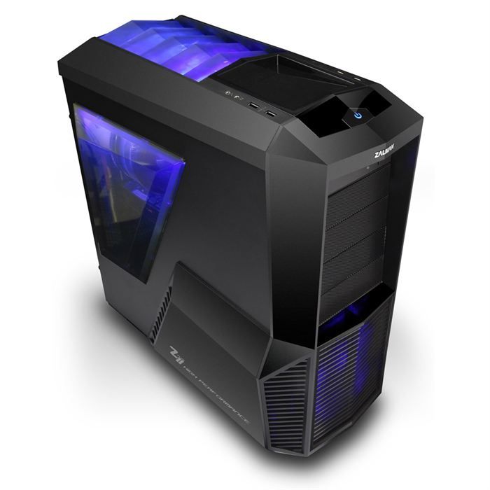 Boitier PC Moyen tour Zalman - ATX, Micro-ATX - Ventilateurs 120mm & 80mm LED - 7 slots d'extension - USB3.0 / USB2.0 / Audio e/s