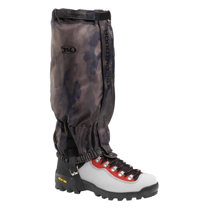TSLOUTDOOR Paires de Guetres Trek Haute - Marron