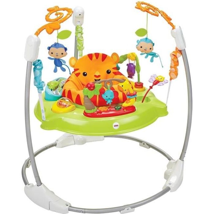 FISHER PRICE Trotteur Jumperoo Jungle Sons Lumieres