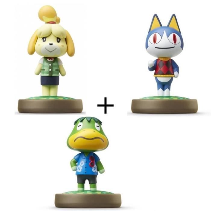 Pack de 3 Amiibos Animal Crossing : Marie + Charly + Amiral