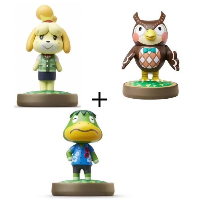 Pack de 3 Amiibos Animal Crossing : Thibou + Marie + Amiral