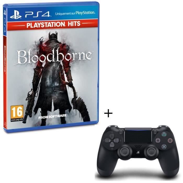 Pack Bloodborne PlayStation Hits + Manette PS4 DualShock 4 Noire V2